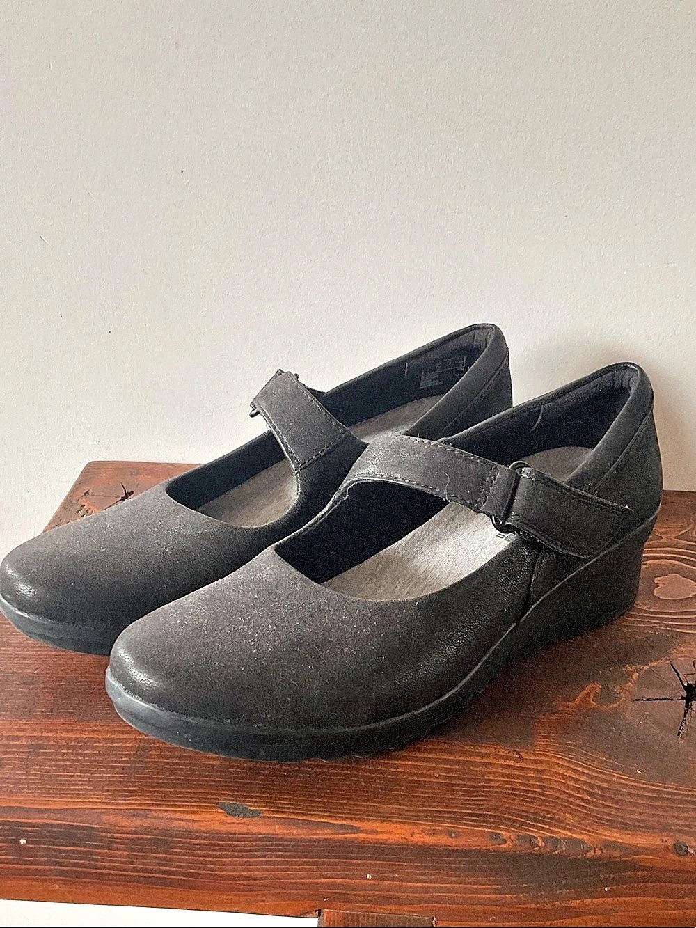Cloudsteppers by Clarks Cloudsteppers Mary Jane wedge Mary Jane Wedge in Black